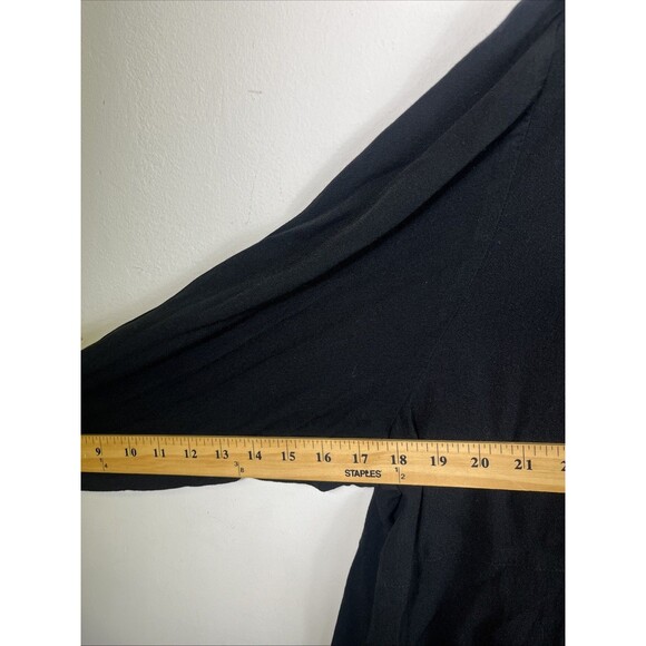 J. Jill Women's Sz 4X Black Button-Down Tunic Shirt Lagenlook Soft Boho - Picture 6 of 6